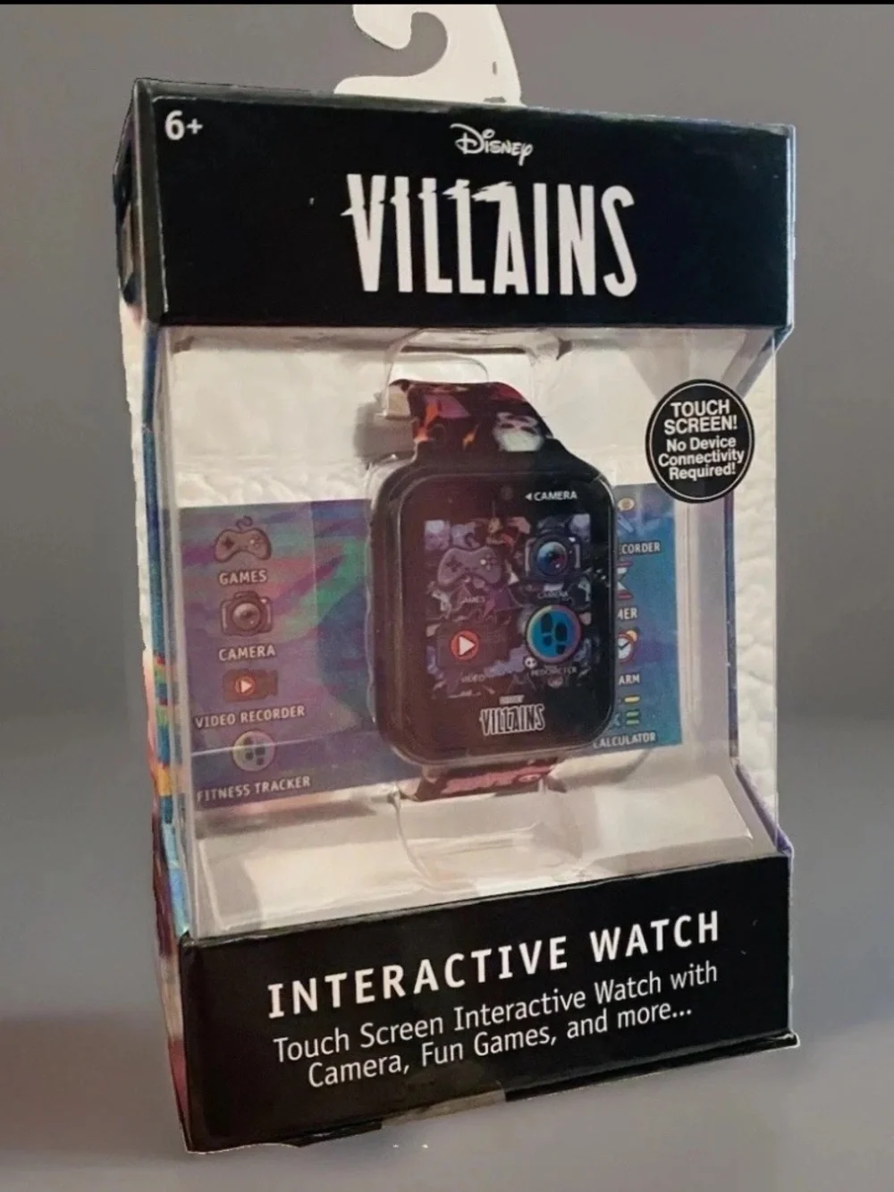 NIB Disney’s Villains Interactive Smart Watch Camera Games Alarm Video Child’s